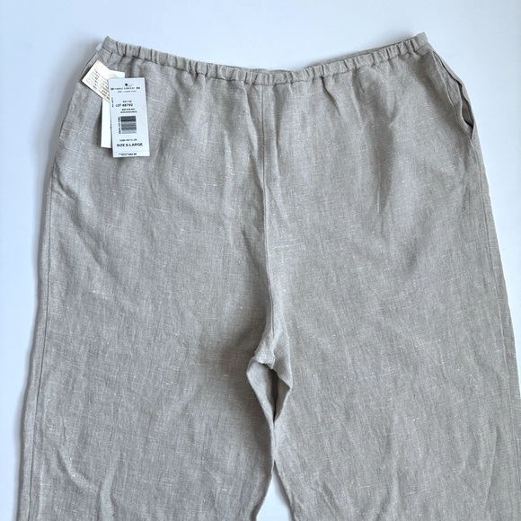 Harve Benard 100%Linen Pants Neutral Cream Size - Picture 4 of 17